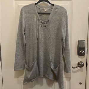 Heather grey tunic